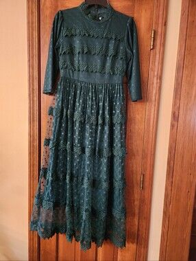 Dainty Jewells Elegant Hunter Green Dress
